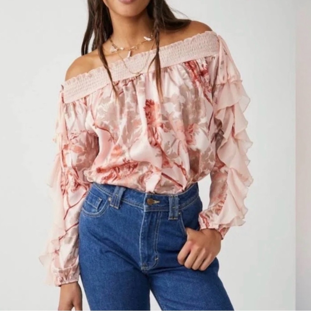 FREE PEOPLE Intimately Born To Love Floral Bodysuit in Lotus Combo Size Medium